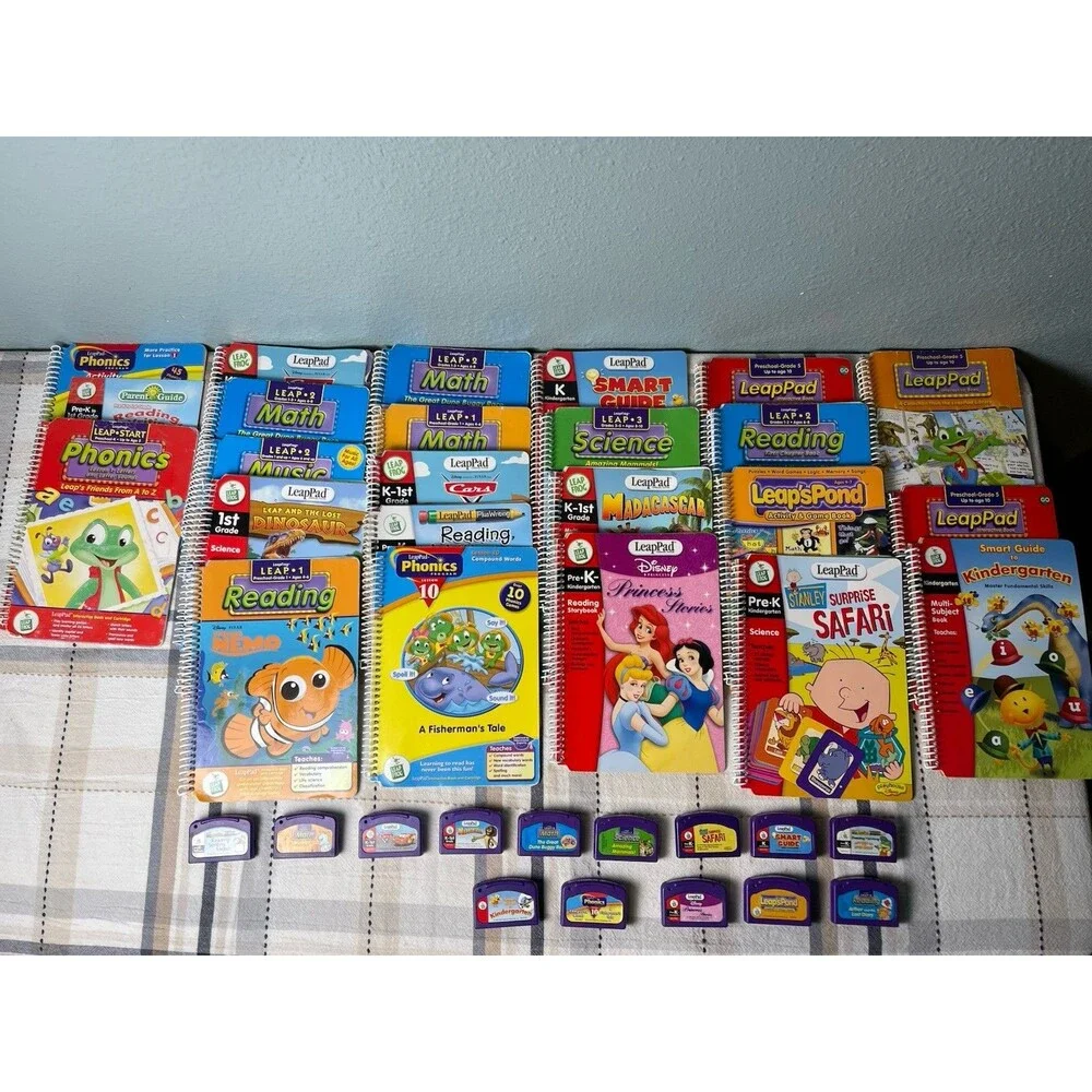 Leapfrog LeapPad Plus Writing Learning System 13 Books & Cartridges,10 Add Books